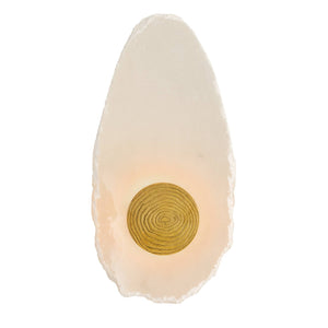 Arteriors - DWC99 - LED Wall Sconce - Ravelle - White/Antique Brass