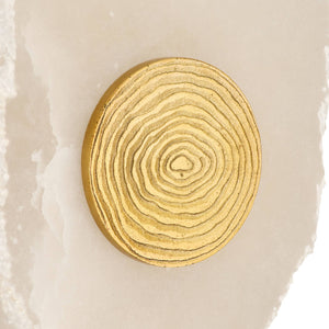 Arteriors - DWC99 - LED Wall Sconce - Ravelle - White/Antique Brass