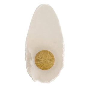 Arteriors - DWC99 - LED Wall Sconce - Ravelle - White/Antique Brass