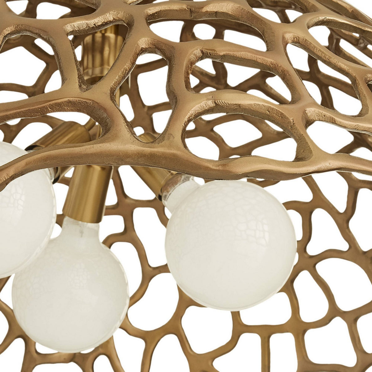 Arteriors - DMI35 - Three Light Pendant - Lotus - Antique Brass/Antique Brass
