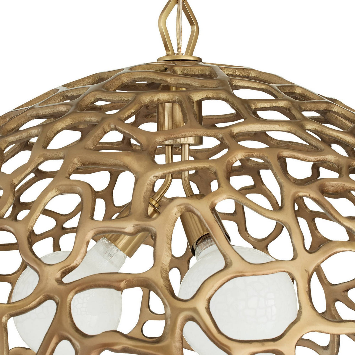 Arteriors - DMI35 - Three Light Pendant - Lotus - Antique Brass/Antique Brass