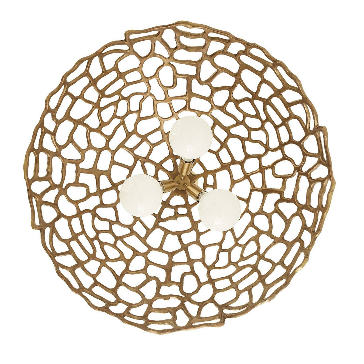 Arteriors - DMI35 - Three Light Pendant - Lotus - Antique Brass/Antique Brass