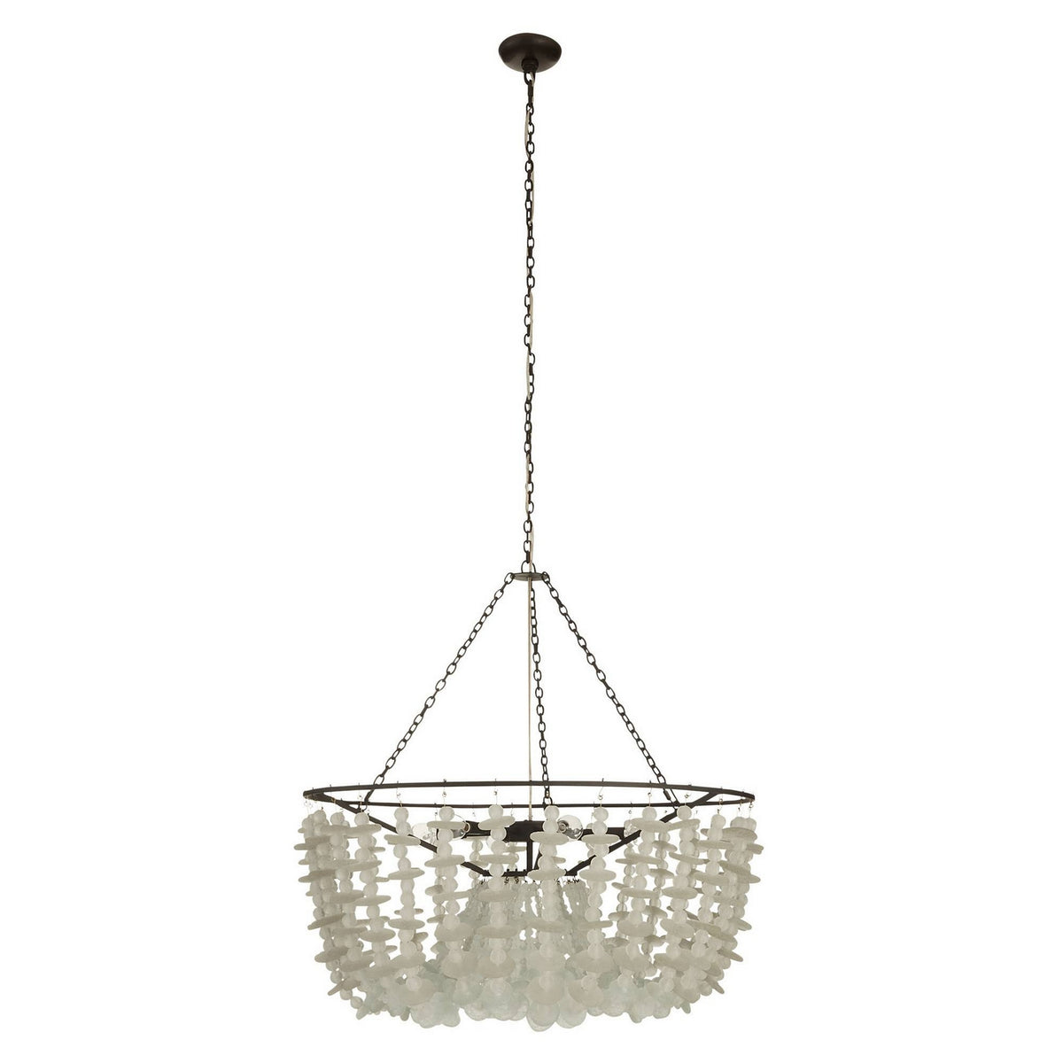 Arteriors - DMI33 - Six Light Chandelier - Cyprus - Organic Frosted/Bronze
