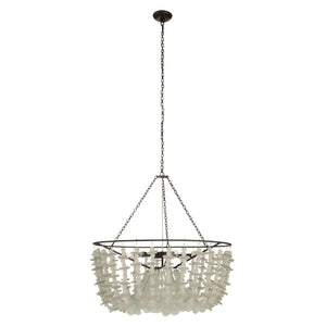 Arteriors - DMI33 - Six Light Chandelier - Cyprus - Organic Frosted/Bronze