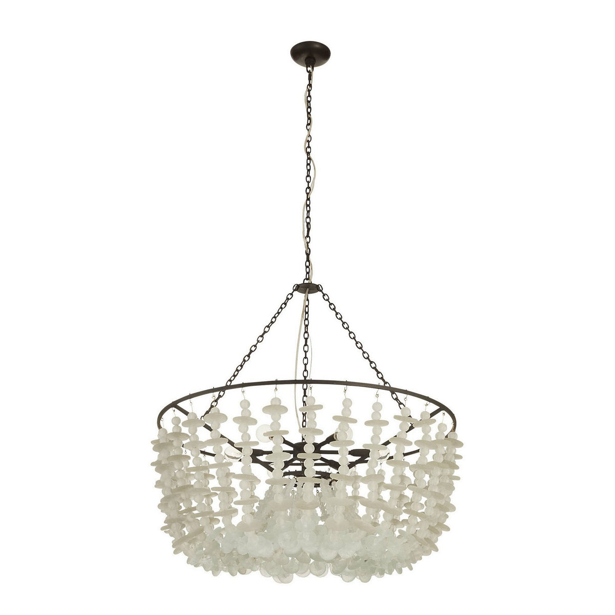 Arteriors - DMI33 - Six Light Chandelier - Cyprus - Organic Frosted/Bronze