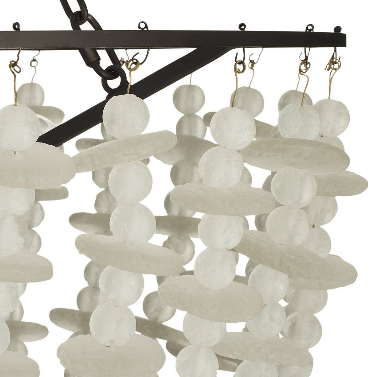 Arteriors - DMI33 - Six Light Chandelier - Cyprus - Organic Frosted/Bronze