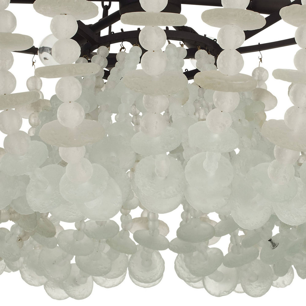 Arteriors - DMI33 - Six Light Chandelier - Cyprus - Organic Frosted/Bronze