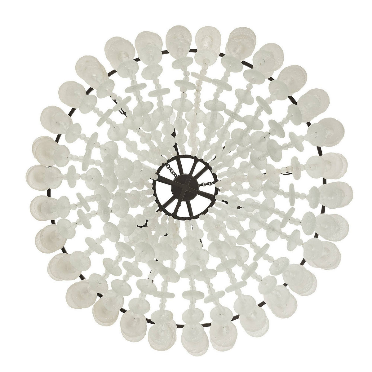 Arteriors - DMI33 - Six Light Chandelier - Cyprus - Organic Frosted/Bronze