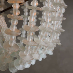Arteriors - DMI33 - Six Light Chandelier - Cyprus - Organic Frosted/Bronze