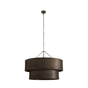 Arteriors - DMI31 - Six Light Chandelier - Hecche - Carbon/Bronze