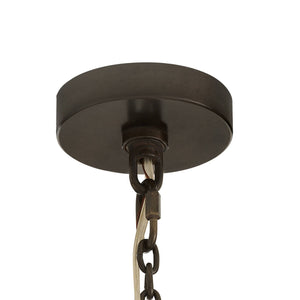 Arteriors - DMI31 - Six Light Chandelier - Hecche - Carbon/Bronze