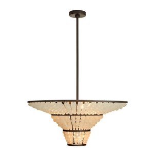 Arteriors - DMI29 - Four Light Chandelier - Lulu - Bronze/Organic Frosted