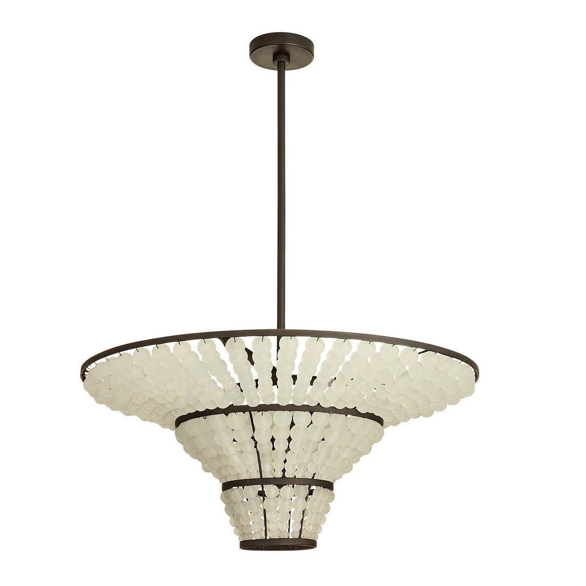 Arteriors - DMI29 - Four Light Chandelier - Lulu - Bronze/Organic Frosted