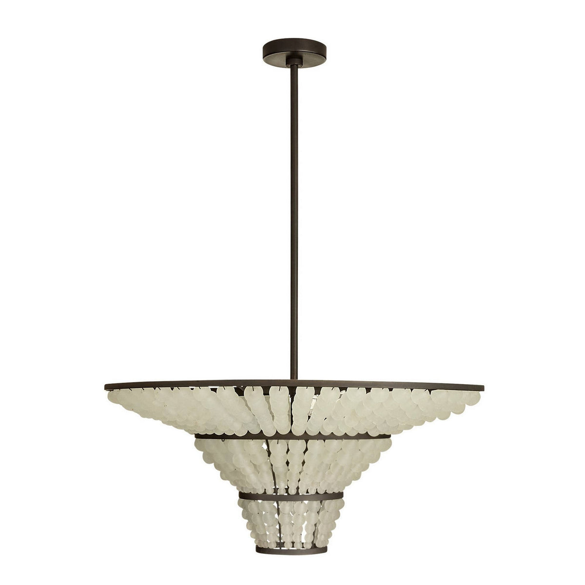 Arteriors - DMI29 - Four Light Chandelier - Lulu - Bronze/Organic Frosted