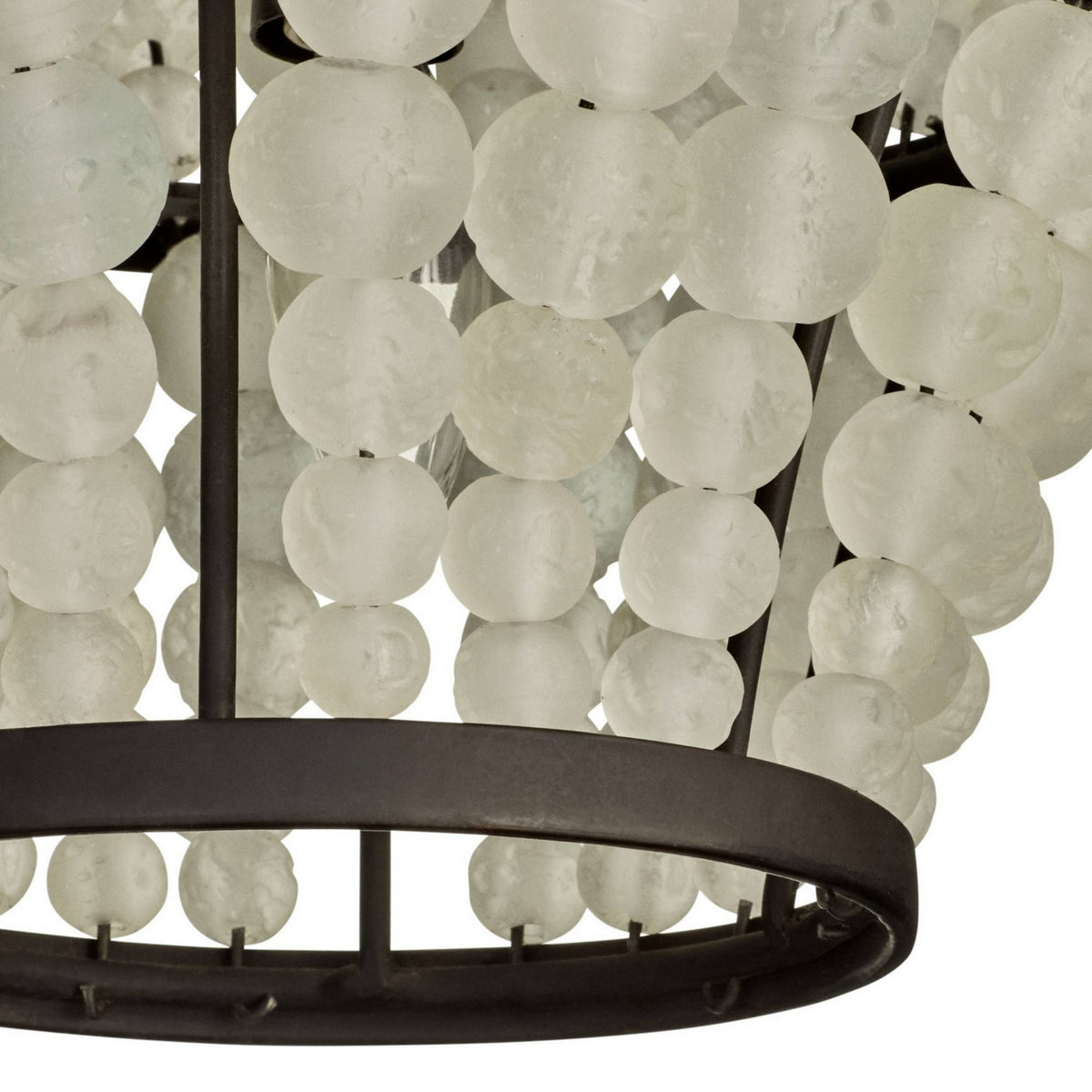 Arteriors - DMI29 - Four Light Chandelier - Lulu - Bronze/Organic Frosted