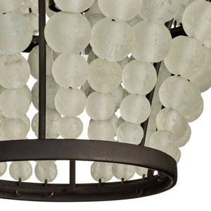 Arteriors - DMI29 - Four Light Chandelier - Lulu - Bronze/Organic Frosted