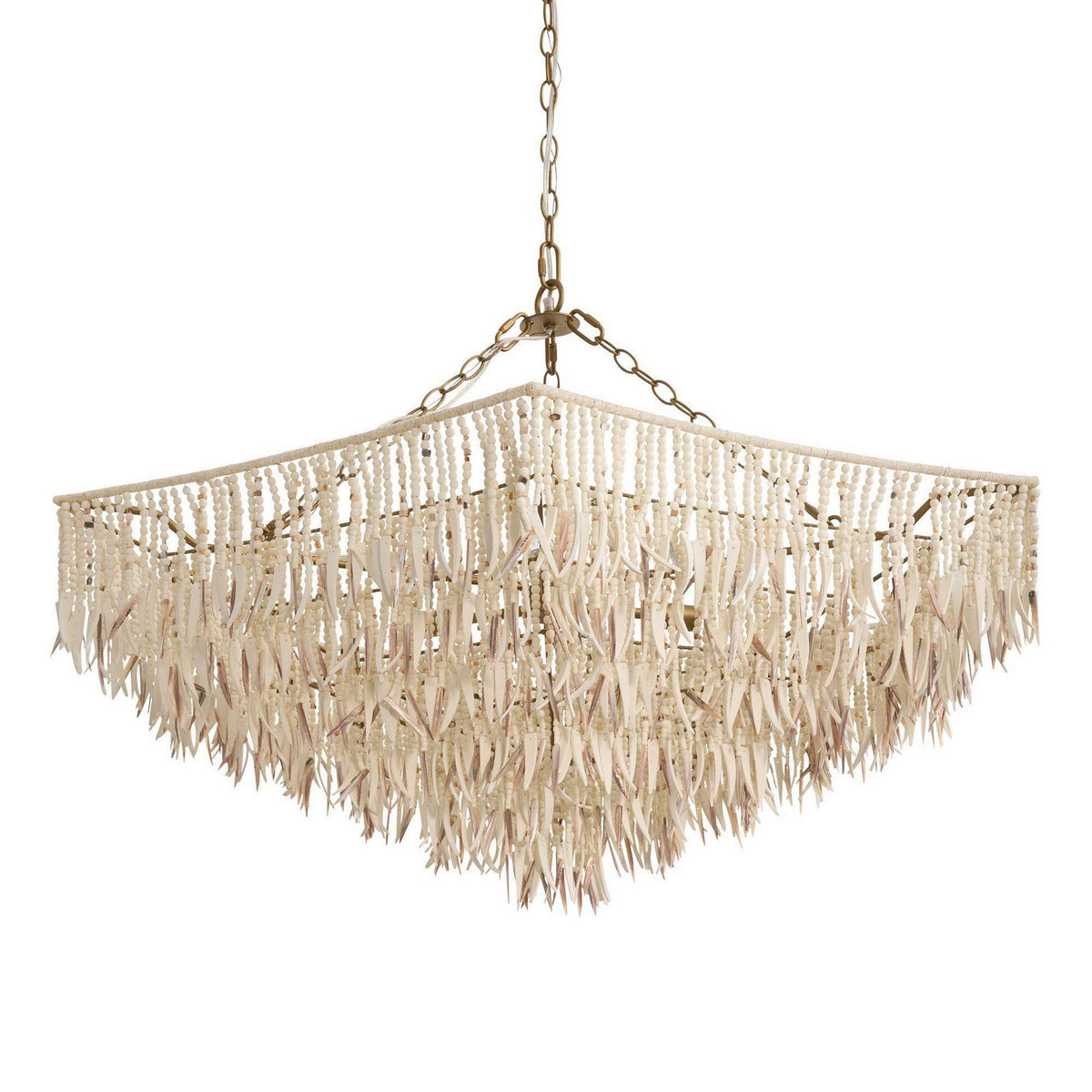 Arteriors - DLS19 - Three Light Chandelier - Josephine - Natural/Ivory