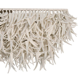 Arteriors - DLS17 - Six Light Linear Chandelier - Cabo - Ivory/Antique Brass