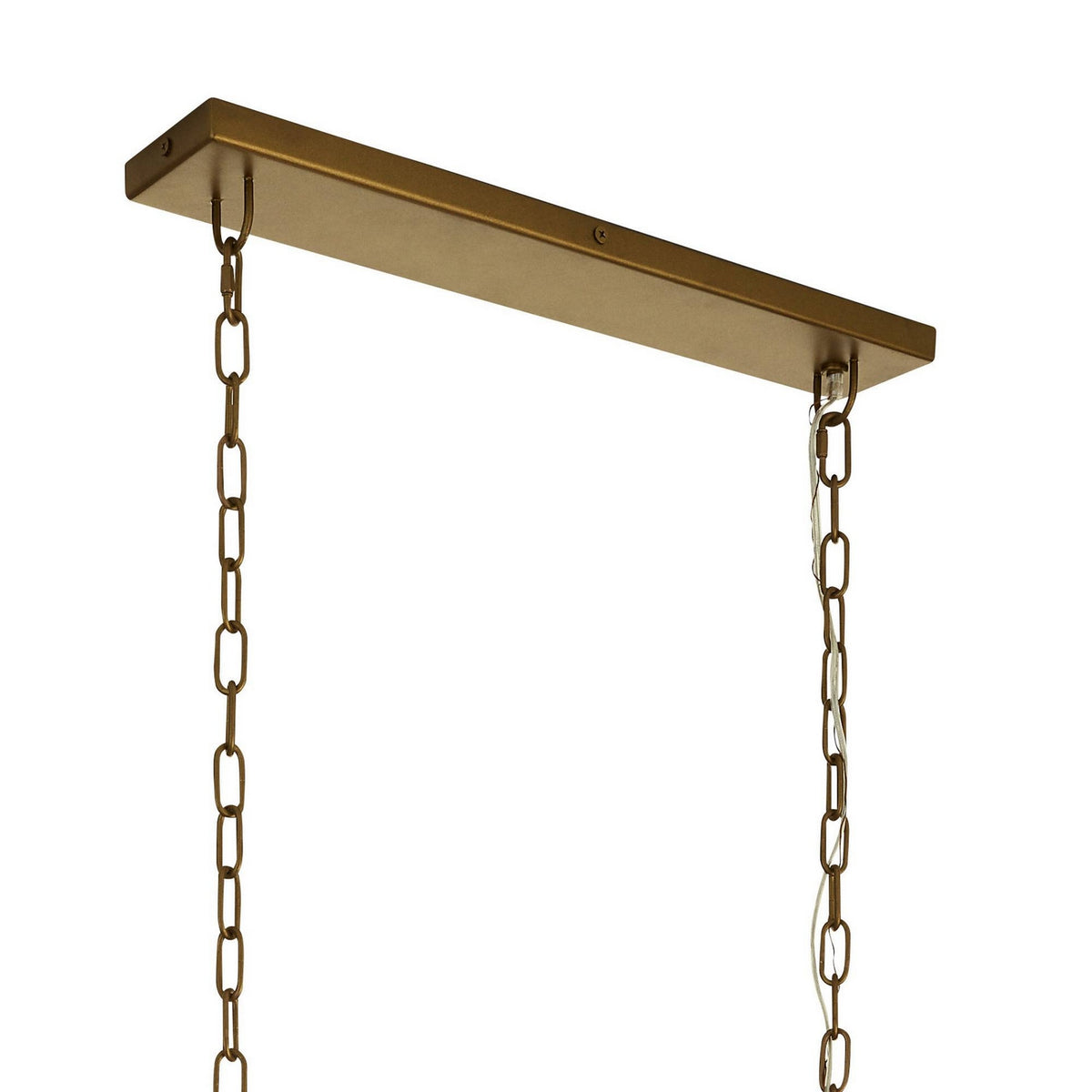 Arteriors - DLS17 - Six Light Linear Chandelier - Cabo - Ivory/Antique Brass