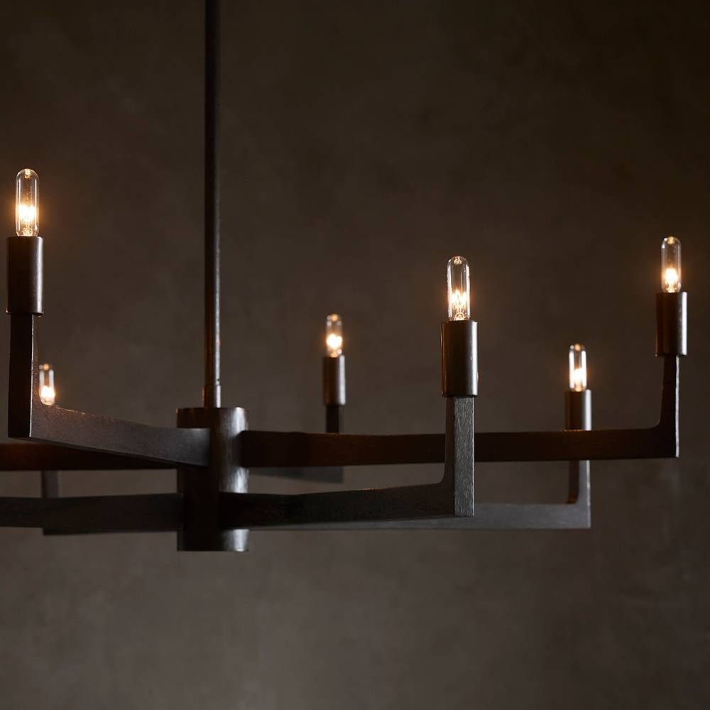 Arteriors - DLC46 - Eight Light Chandelier - Griff - English Bronze/English Bronze