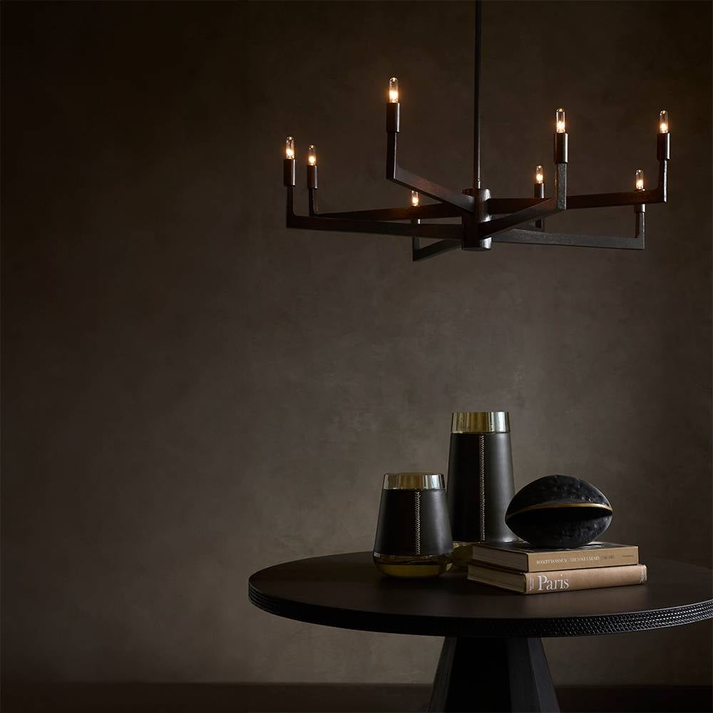 Arteriors - DLC46 - Eight Light Chandelier - Griff - English Bronze/English Bronze