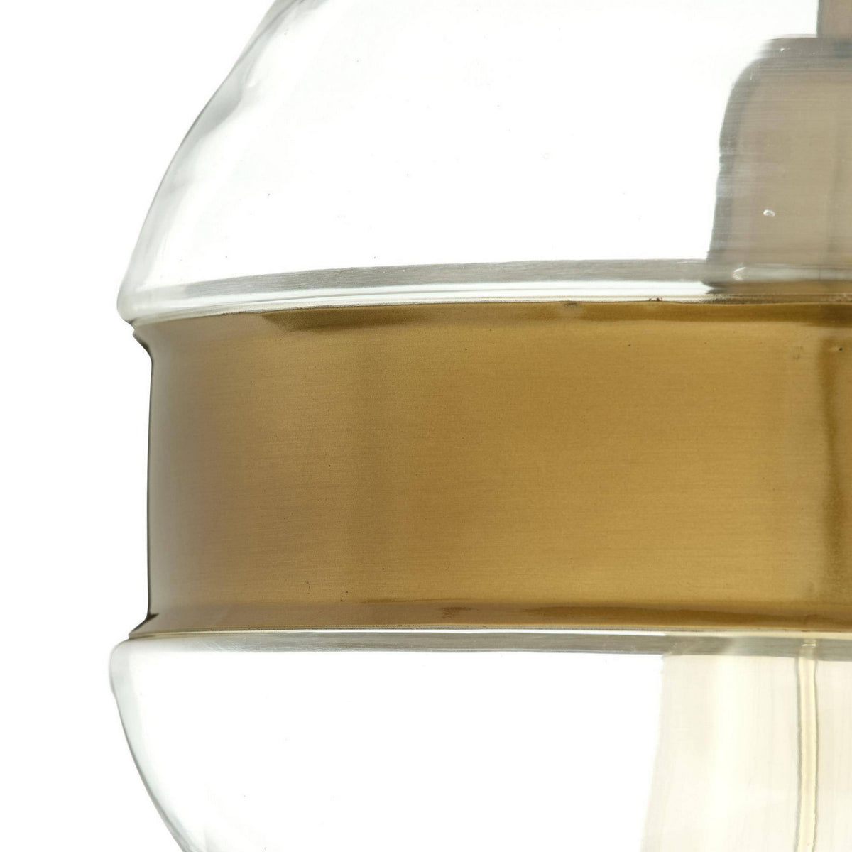 Arteriors - DFI12 - One Light Flush Mount - Garrison - Clear/Antique Brass