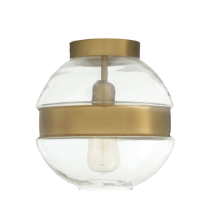Arteriors - DFI12 - One Light Flush Mount - Garrison - Clear/Antique Brass