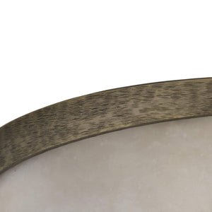 Arteriors - DFC34 - LED Flush Mount - Elara - White/White Bronze
