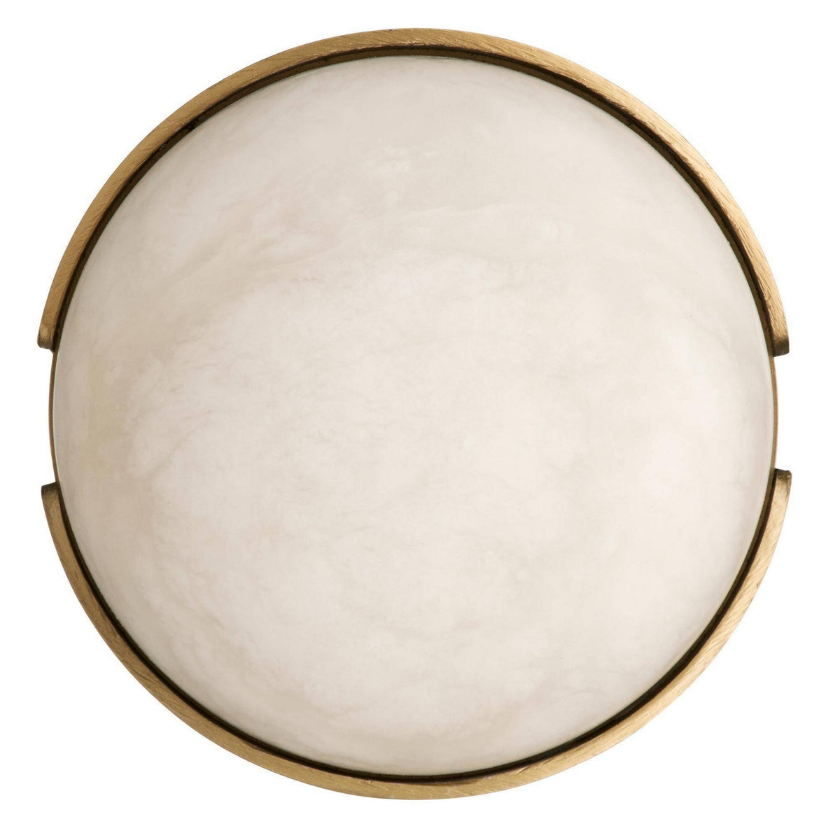 Arteriors - DFC30 - LED Flush Mount - Elara - White/Antique Brass