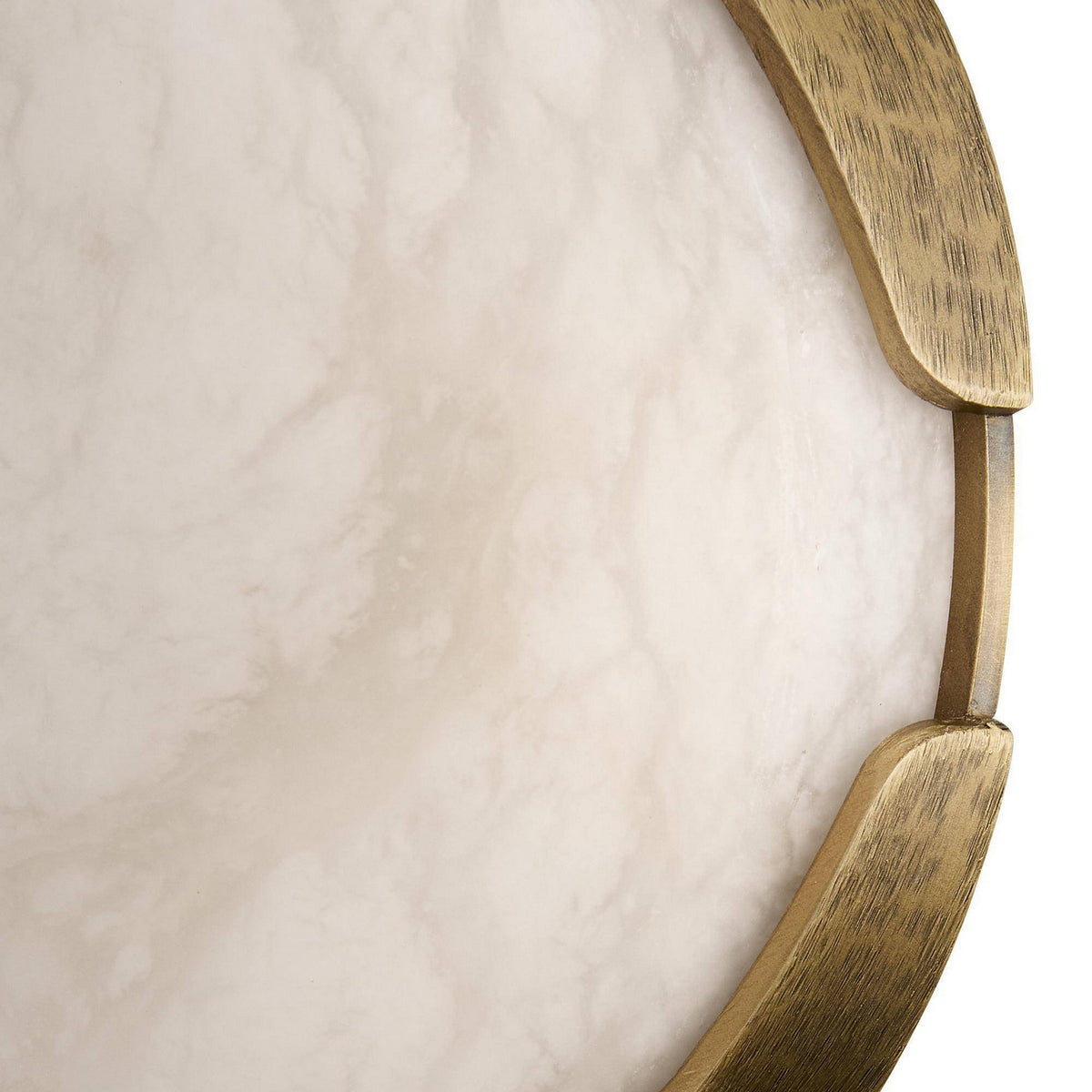 Arteriors - DFC30 - LED Flush Mount - Elara - White/Antique Brass