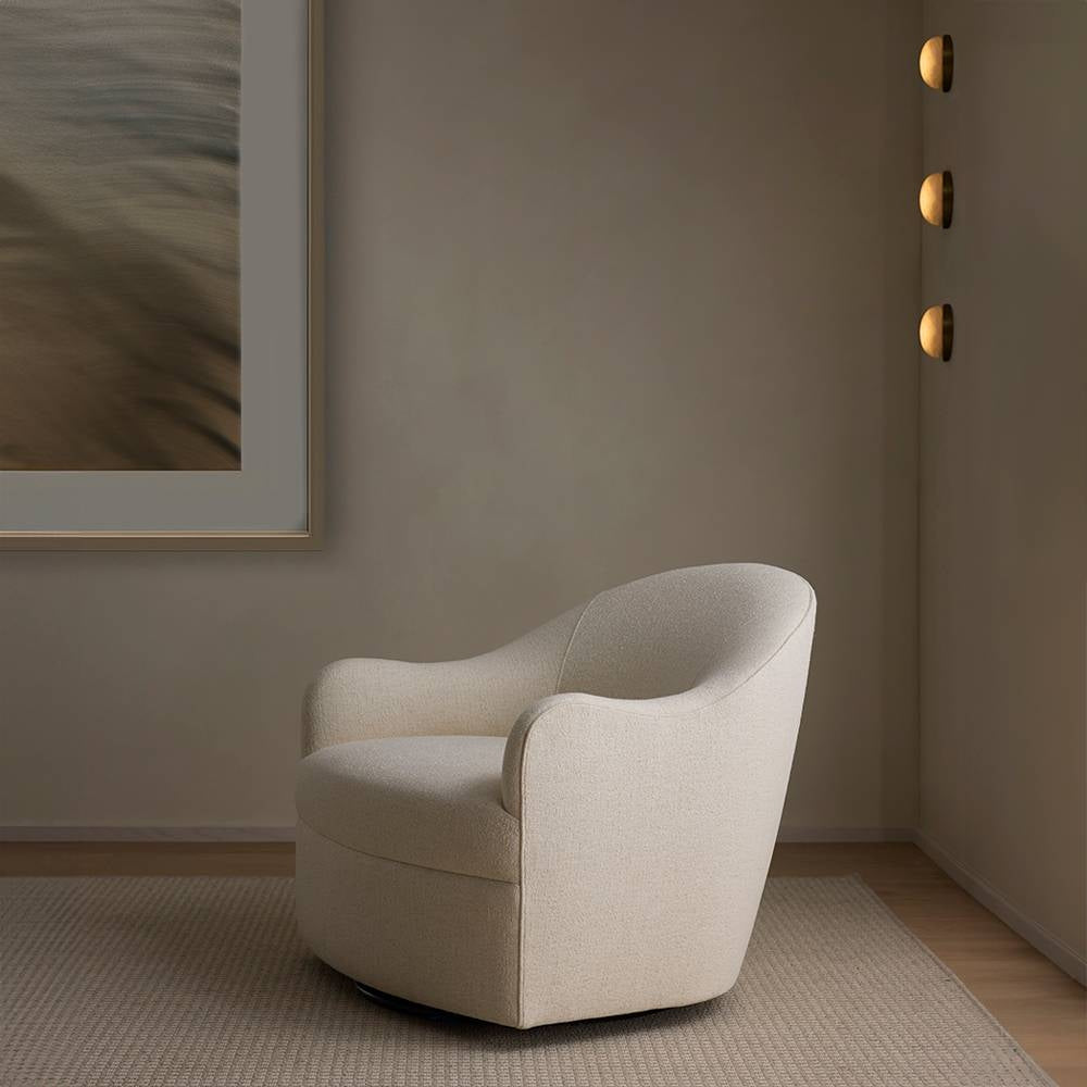 Arteriors - FRU18 - Chair - Delfino - Oxford White/Blackened Iron
