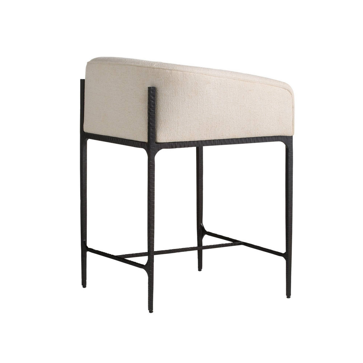 Arteriors - FSI32 - Counter Stool - Osbourne - Oxford White/Blackened Iron