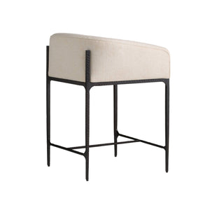 Arteriors - FSI32 - Counter Stool - Osbourne - Oxford White/Blackened Iron