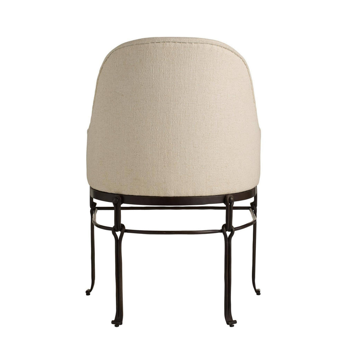 Arteriors - FRI42 - Dining Chair - Carrick - Oxford White/Blackened Iron