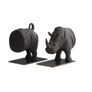 Arteriors - ATC11 - Bookends, Set of 2 - Etosha - Charcoal/Bronze