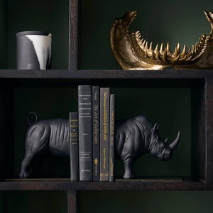 Arteriors - ATC11 - Bookends, Set of 2 - Etosha - Charcoal/Bronze
