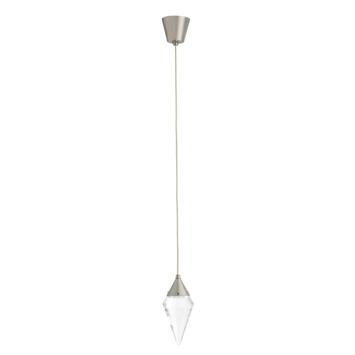 Arteriors - DPC39 - LED Pendant - Berkley - Clear/Vintage Silver