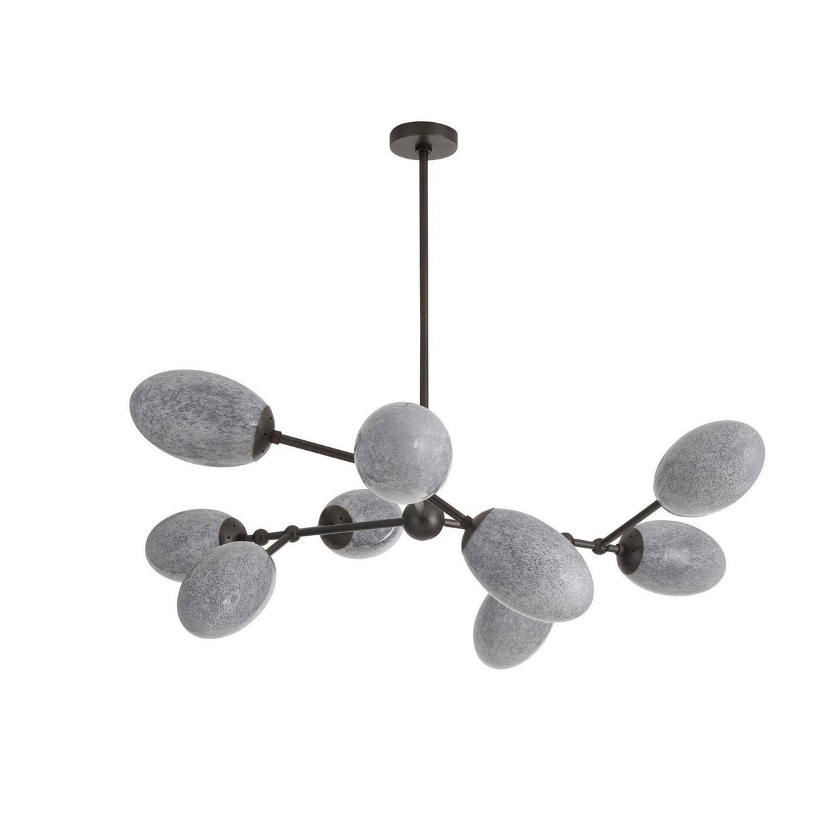Arteriors - DLC48 - Nine Light Chandelier - Celeste - Glacier Swirl/English Bronze