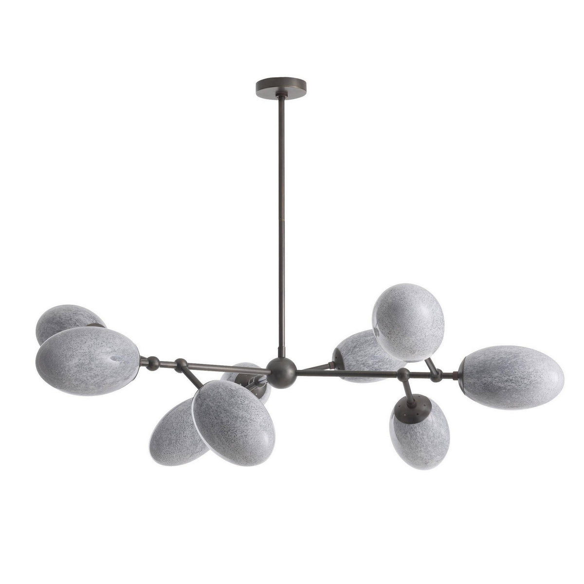 Arteriors - DLC48 - Nine Light Chandelier - Celeste - Glacier Swirl/English Bronze