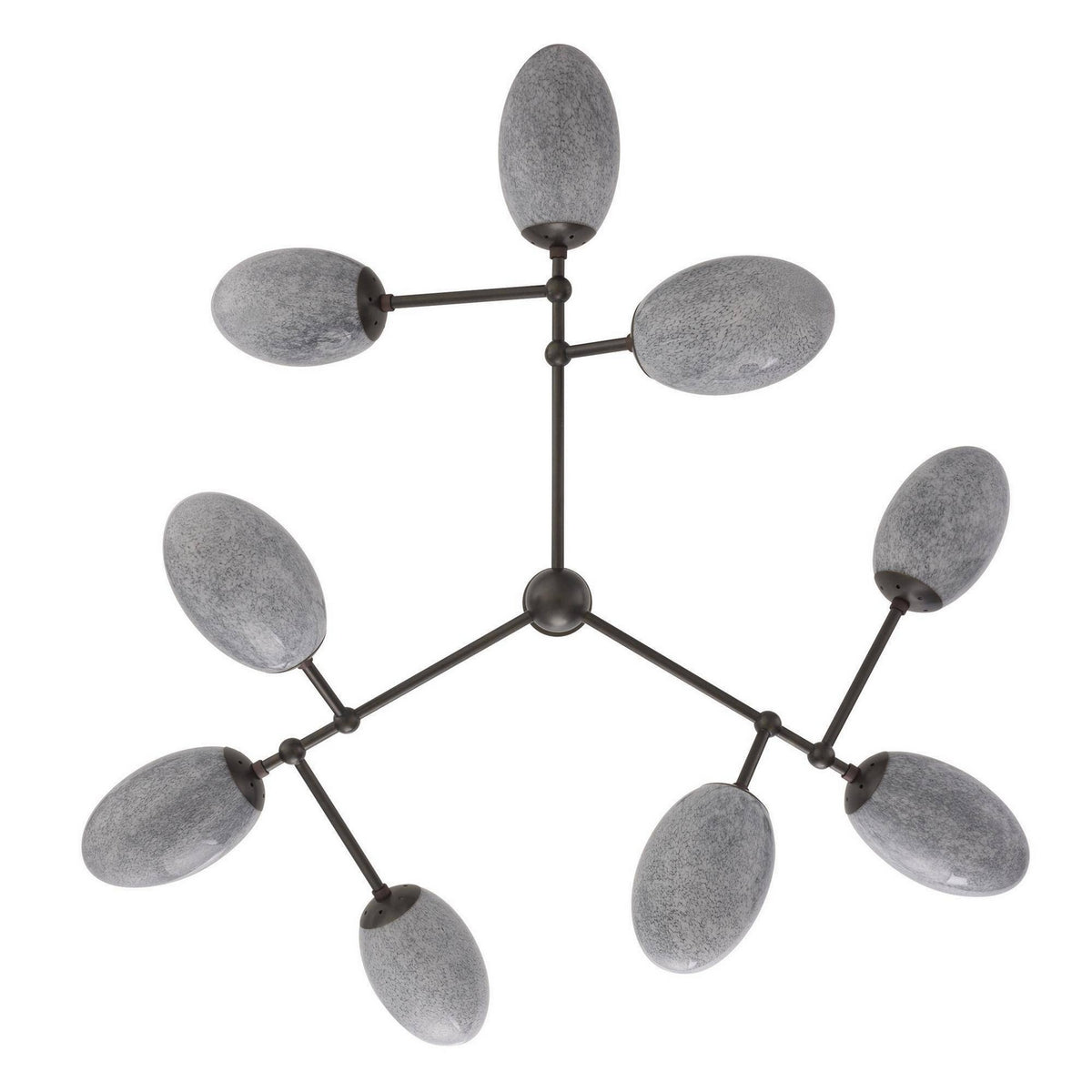 Arteriors - DLC48 - Nine Light Chandelier - Celeste - Glacier Swirl/English Bronze