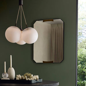 Arteriors - DSC14 - Three Light Chandelier - Trinity - Frost Ombre/Heritage Brass
