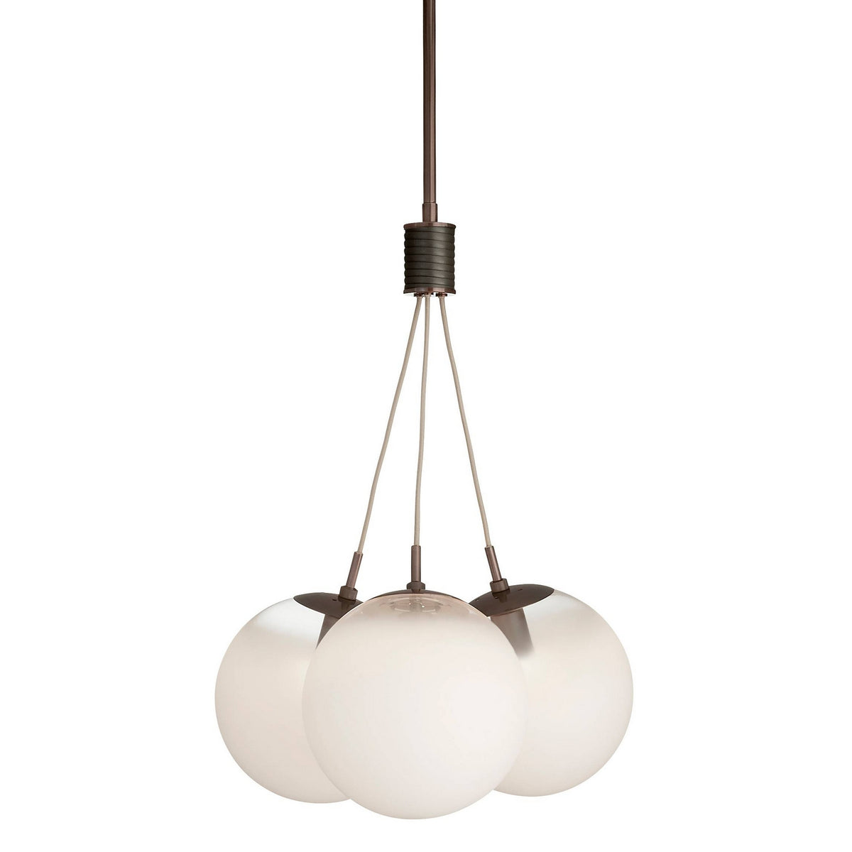 Arteriors - DSC14 - Three Light Chandelier - Trinity - Frost Ombre/Heritage Brass