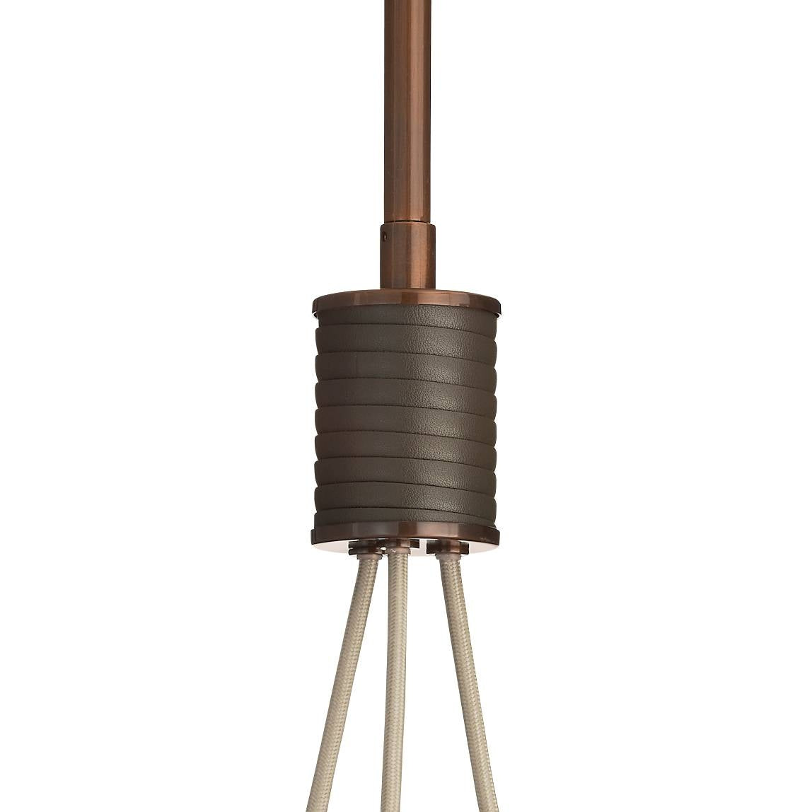 Arteriors - DSC14 - Three Light Chandelier - Trinity - Frost Ombre/Heritage Brass