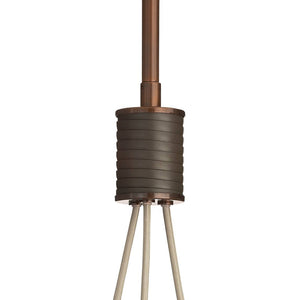 Arteriors - DSC14 - Three Light Chandelier - Trinity - Frost Ombre/Heritage Brass