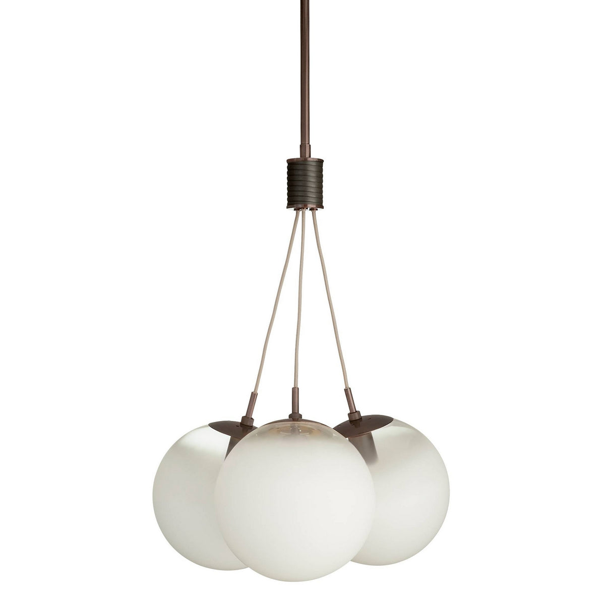 Arteriors - DSC14 - Three Light Chandelier - Trinity - Frost Ombre/Heritage Brass