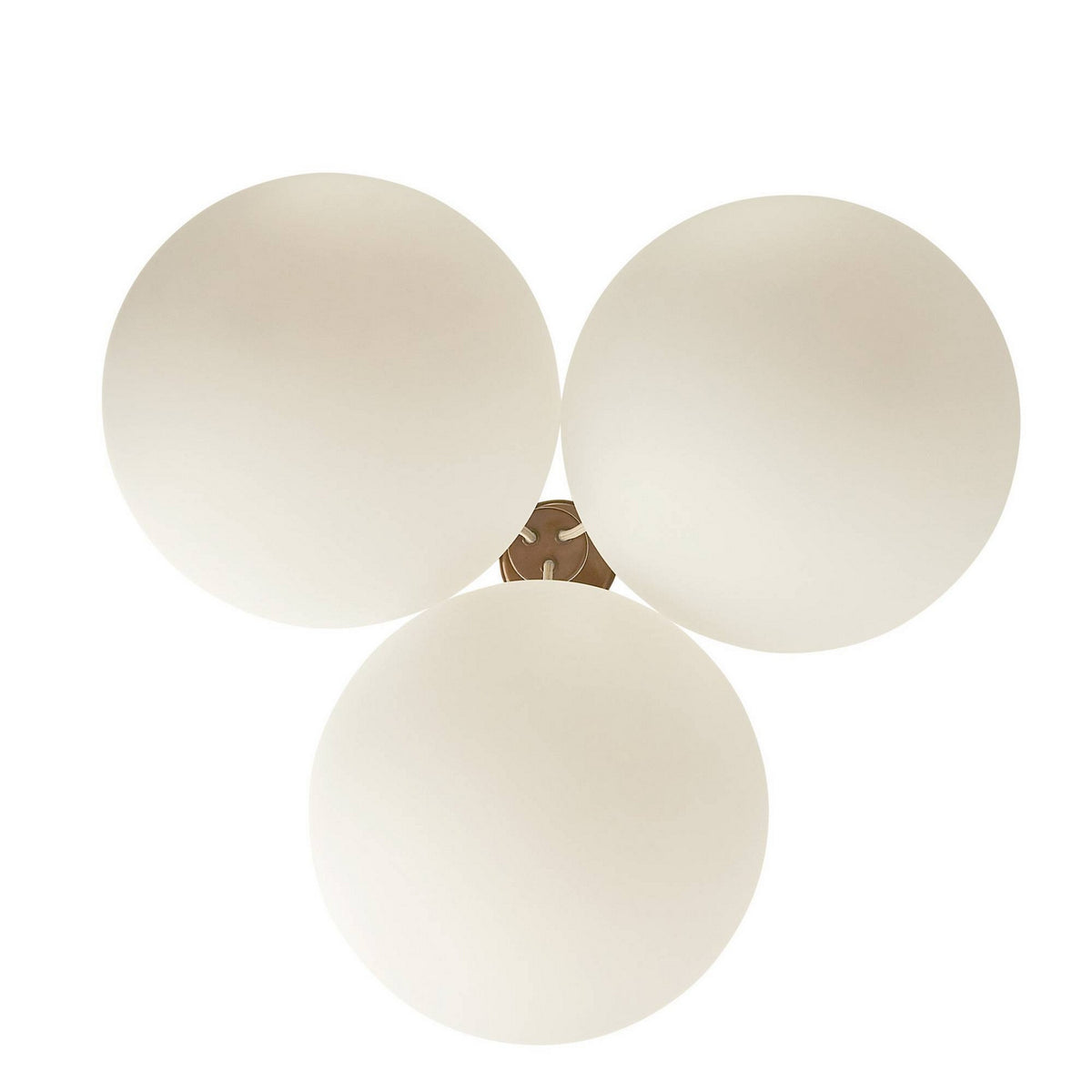 Arteriors - DSC14 - Three Light Chandelier - Trinity - Frost Ombre/Heritage Brass