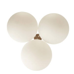 Arteriors - DSC14 - Three Light Chandelier - Trinity - Frost Ombre/Heritage Brass