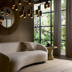 Arteriors - DLC55 - 20 Light Chandelier - Loryn - Antique Brass/White