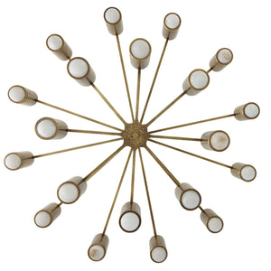 Arteriors - DLC55 - 20 Light Chandelier - Loryn - Antique Brass/White