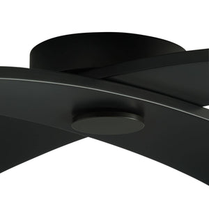 Arteriors - DFC26 - LED Flush Mount - Axia - Blackened Iron/Matte Opal